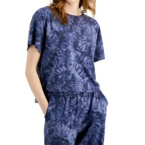 Jenni Super Soft Pajama T-Shirt Navy Swirl Size X-Small